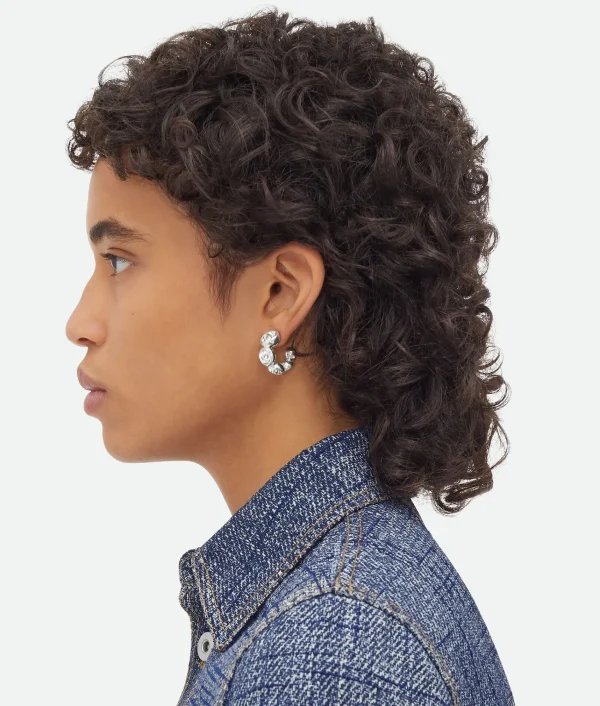 Bottega Veneta Concave Hoop Earrings>Women Earrings