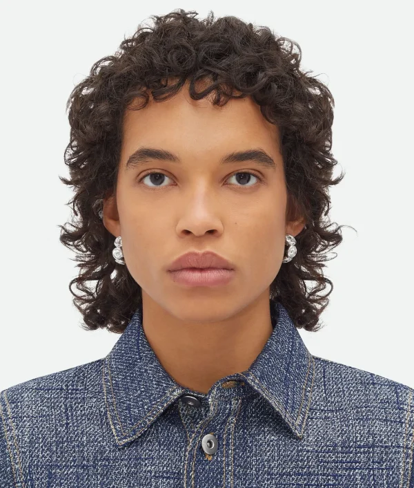 Bottega Veneta Concave Hoop Earrings>Women Earrings