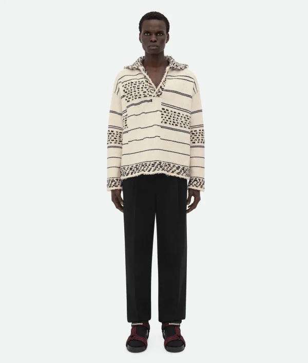 Bottega Veneta Cotton And Wool Textured Jumper> Knitwear
