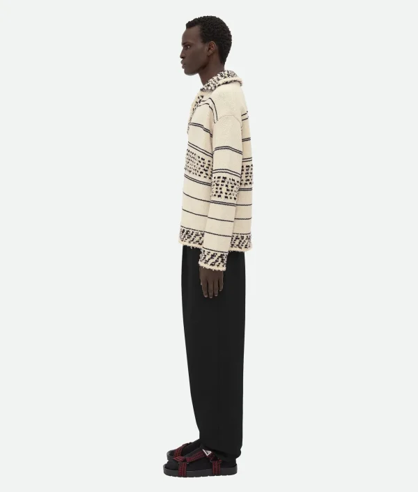 Bottega Veneta Cotton And Wool Textured Jumper> Knitwear