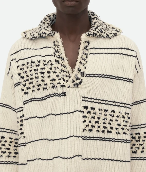 Bottega Veneta Cotton And Wool Textured Jumper> Knitwear