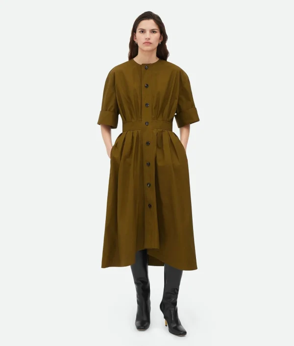 Bottega Veneta Cotton Canvas Dress>Women Dresses