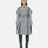 Bottega Veneta Cotton Cape Trench>Women Coats