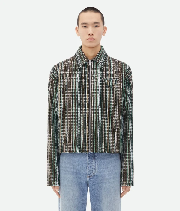 Bottega Veneta Cotton Check Jacket> Jackets