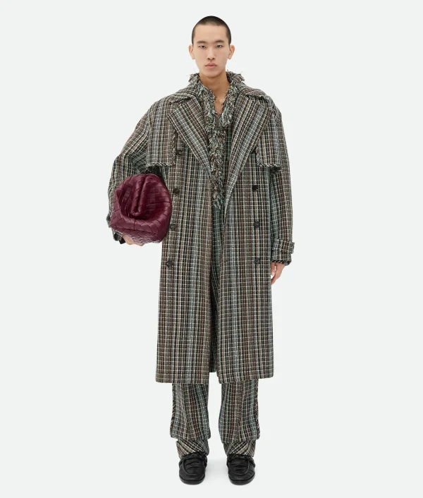 Bottega Veneta Cotton Check Trousers> Trousers And Shorts