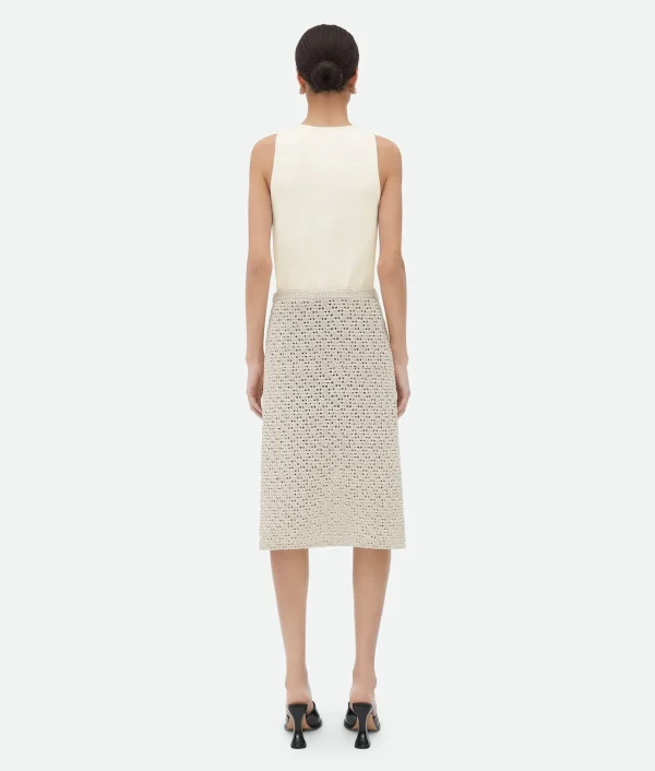 Bottega Veneta Cotton Crochet Skirt>Women Skirts