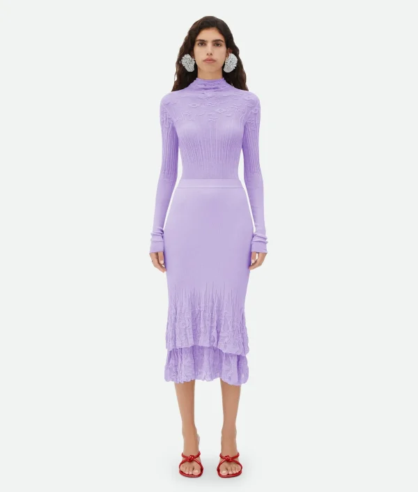 Bottega Veneta Cotton Flowers 2 In 1 Midi Skirt>Women Skirts
