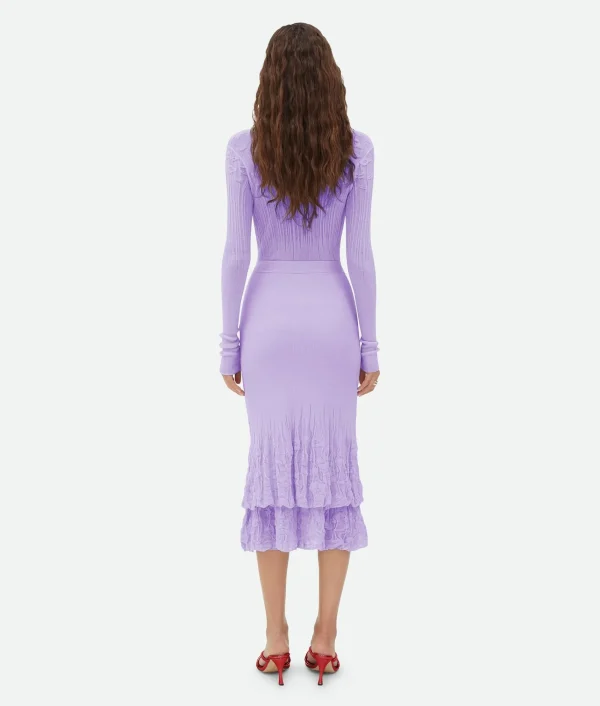 Bottega Veneta Cotton Flowers 2 In 1 Midi Skirt>Women Skirts