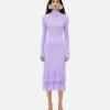 Bottega Veneta Cotton Flowers High Neck Jumper>Women Knitwear
