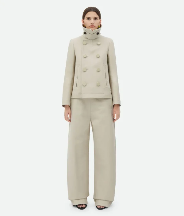 Bottega Veneta Cotton Gabardine Caban>Women Coats