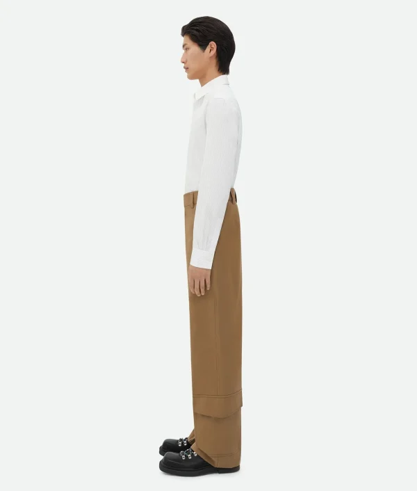 Bottega Veneta Cotton Gabardine Cargo Trousers> Trousers And Shorts