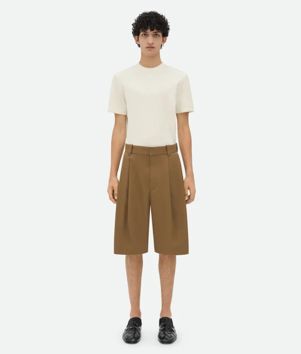 Bottega Veneta Cotton Gabardine Shorts> Trousers And Shorts