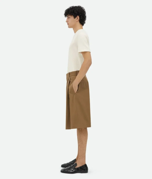 Bottega Veneta Cotton Gabardine Shorts> Trousers And Shorts