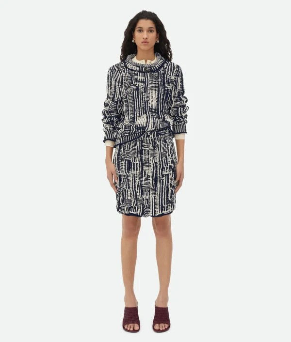 Bottega Veneta Cotton Intrecciato Skirt>Women Skirts