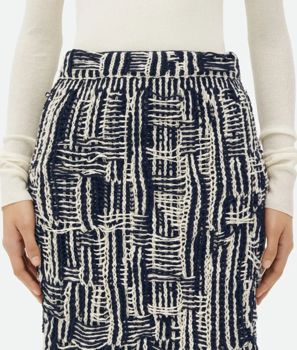 Bottega Veneta Cotton Intrecciato Skirt>Women Skirts