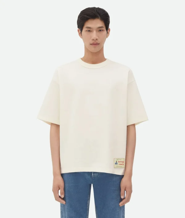 Bottega Veneta Cotton Jersey T-Shirt With Label> T-Shirts