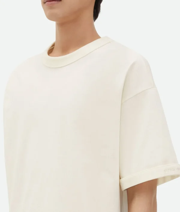 Bottega Veneta Cotton Jersey T-Shirt With Label> T-Shirts