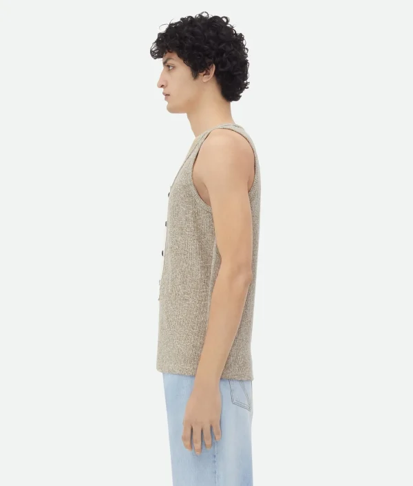 Bottega Veneta Cotton Mouline Jersey Tank Top> T-Shirts