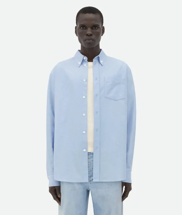 Bottega Veneta Cotton Oxford Relaxed Shirt> Shirts