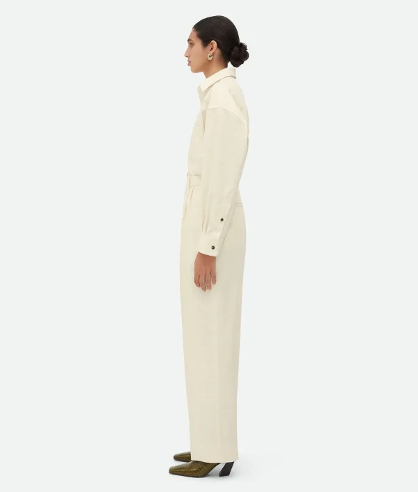 Bottega Veneta Cotton Poplin Trousers>Women Trousers And Shorts