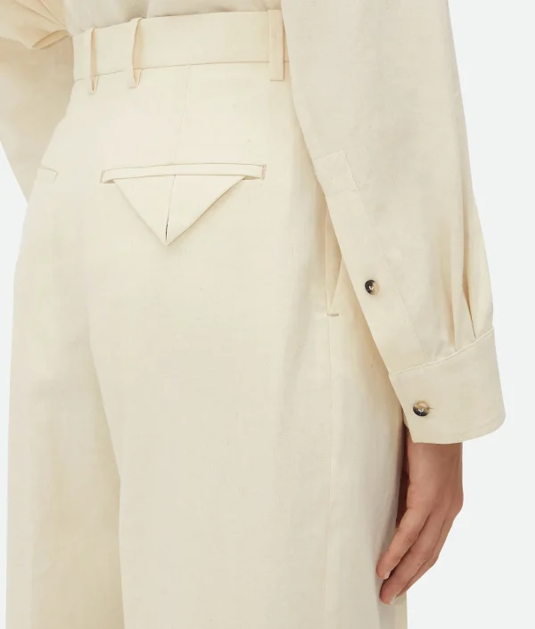 Bottega Veneta Cotton Poplin Trousers>Women Trousers And Shorts