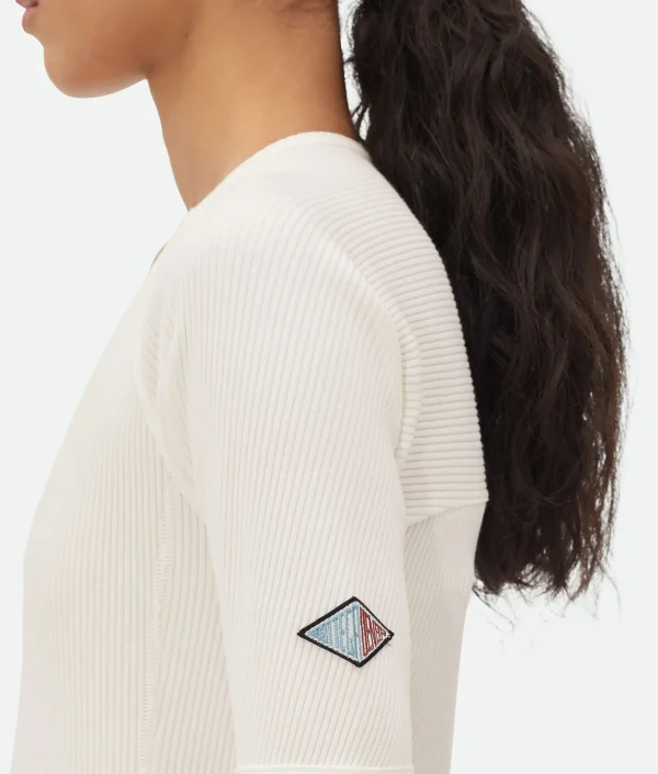 Bottega Veneta Cotton Rib Jersey Top>Women Tops And T-Shirts