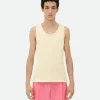 Bottega Veneta Cotton Rib Tank Top With Label> T-Shirts
