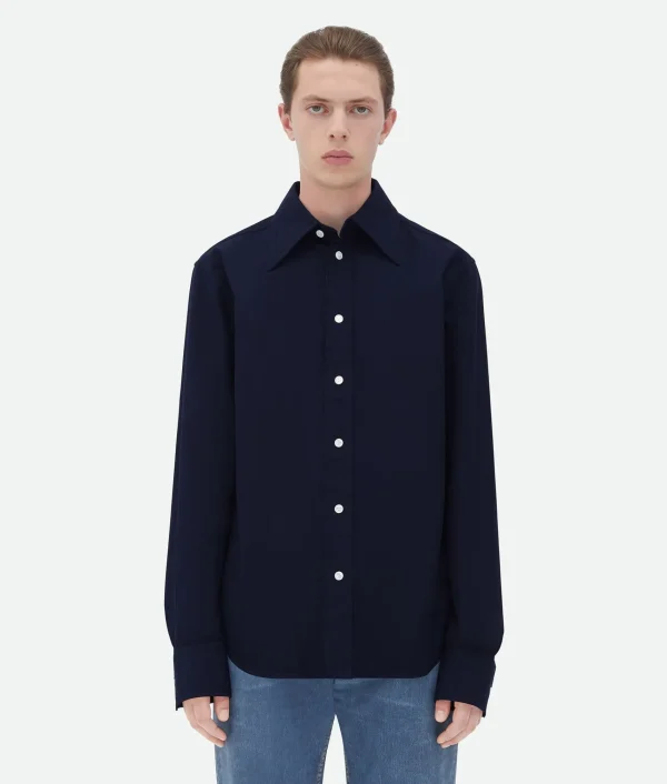Bottega Veneta Cotton Shirt With Top Stitching> Shirts