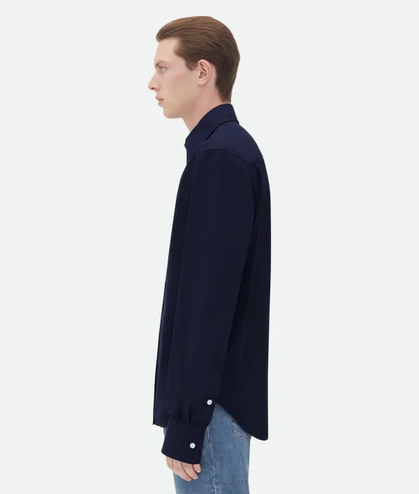 Bottega Veneta Cotton Shirt With Top Stitching> Shirts