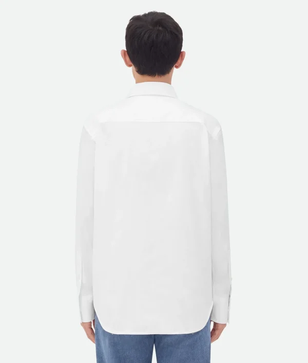 Bottega Veneta Cotton Shirt With Top Stitching> Shirts