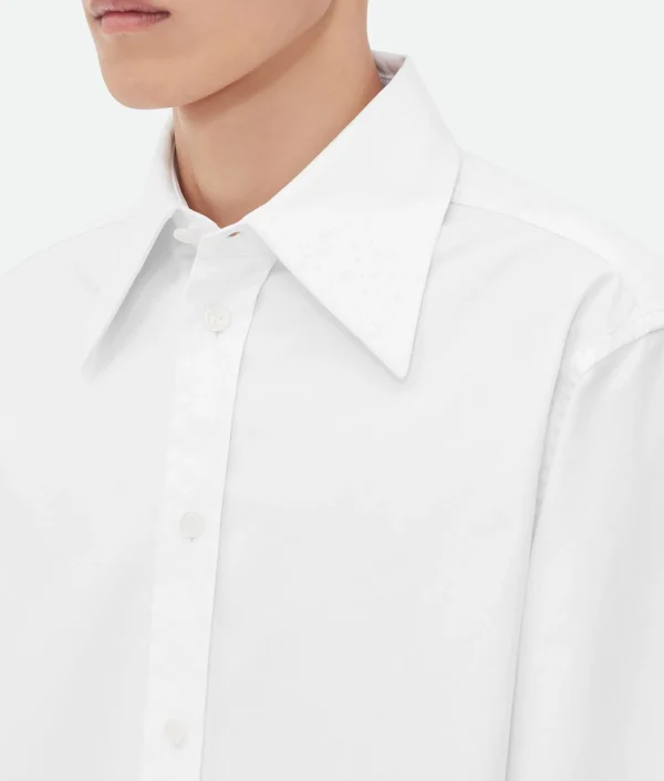 Bottega Veneta Cotton Shirt With Top Stitching> Shirts
