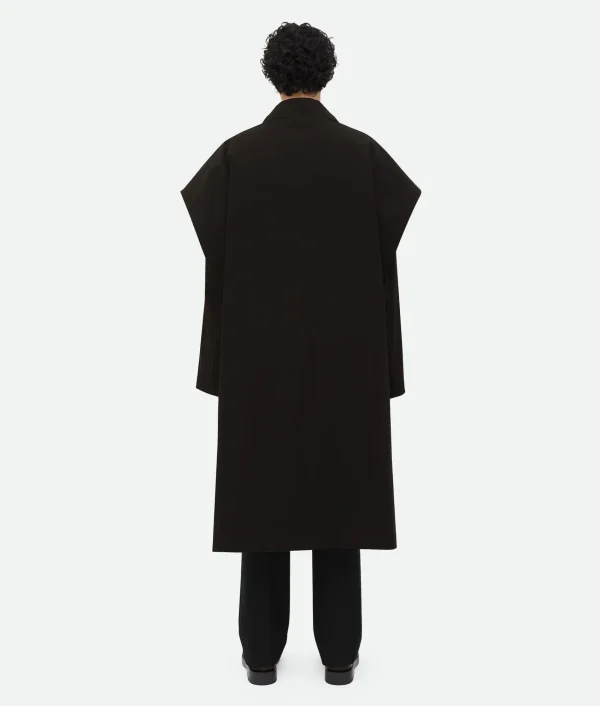 Bottega Veneta Cotton Silk Cape With Check Lining> Coats
