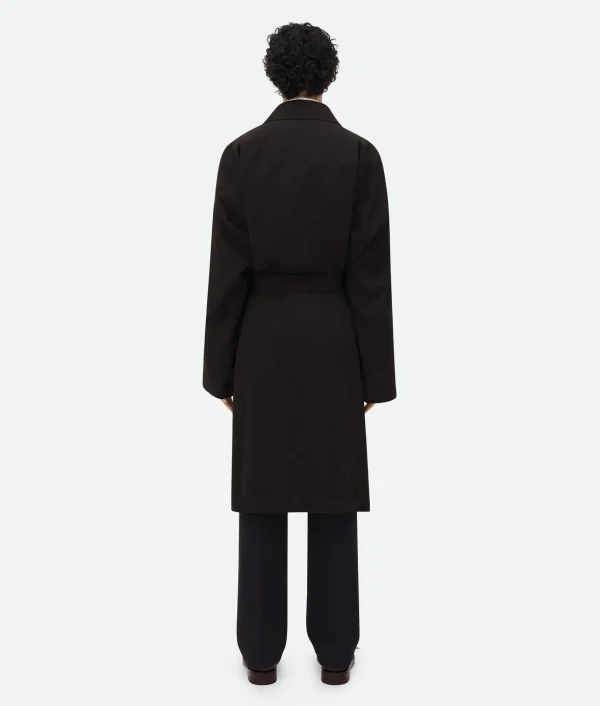Bottega Veneta Cotton Silk Parka With Check Lining> Coats