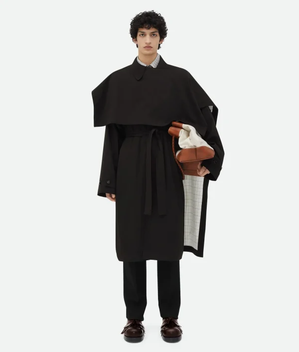 Bottega Veneta Cotton Silk Parka With Check Lining> Coats