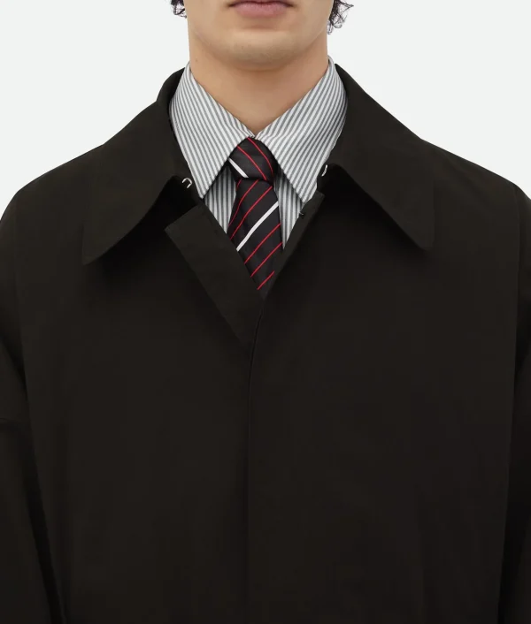 Bottega Veneta Cotton Silk Parka With Check Lining> Coats