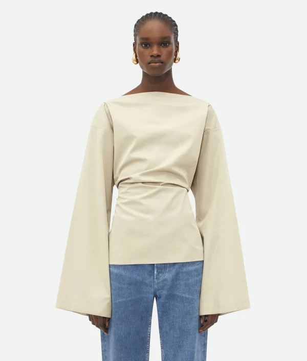 Bottega Veneta Cotton Silk Top>Women Shirts