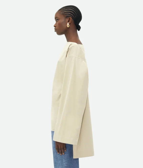 Bottega Veneta Cotton Silk Top>Women Shirts