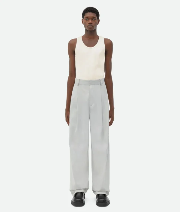 Bottega Veneta Cotton Silk Trousers> Trousers And Shorts