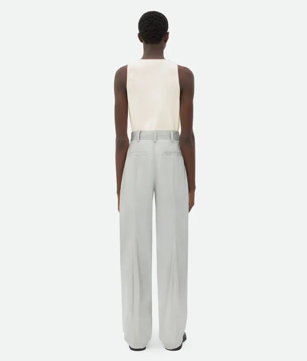 Bottega Veneta Cotton Silk Trousers> Trousers And Shorts