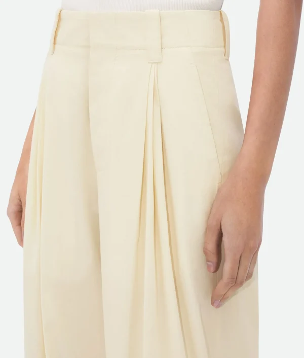 Bottega Veneta Cotton Silk Trousers>Women Trousers And Shorts