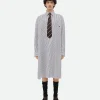 Bottega Veneta Cotton Striped Long Shirt> Shirts