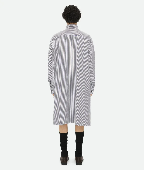 Bottega Veneta Cotton Striped Long Shirt> Shirts