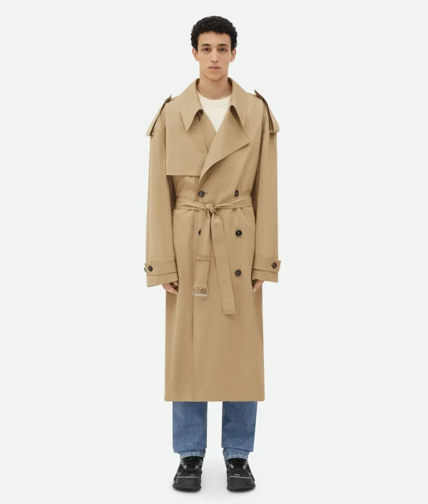Bottega Veneta Cotton Trench Coat> Coats