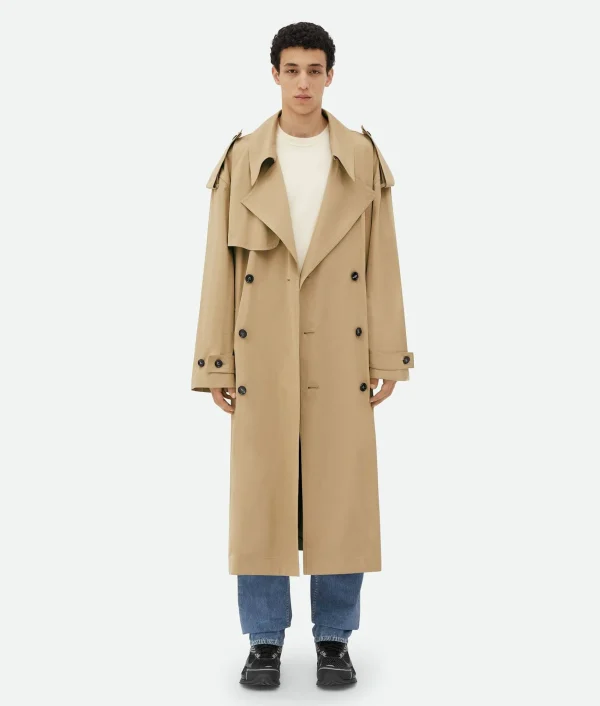 Bottega Veneta Cotton Trench Coat> Coats