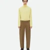 Bottega Veneta Cotton Twill Tapered Trousers> Trousers And Shorts