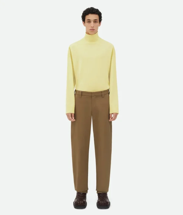 Bottega Veneta Cotton Twill Tapered Trousers> Trousers And Shorts