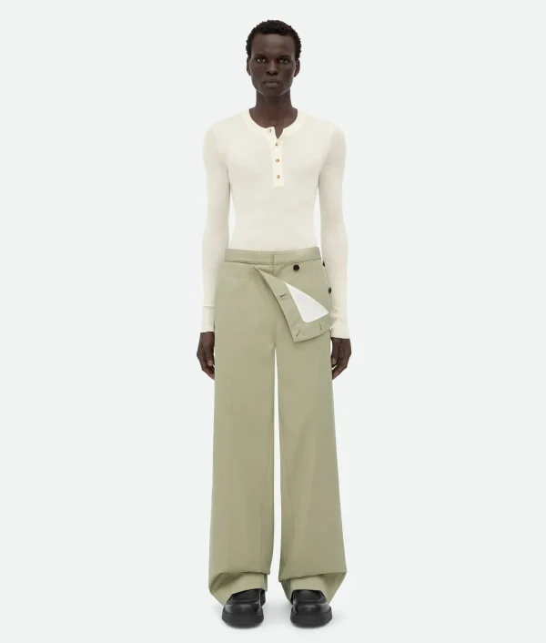 Bottega Veneta Cotton Twill Trousers> Trousers And Shorts