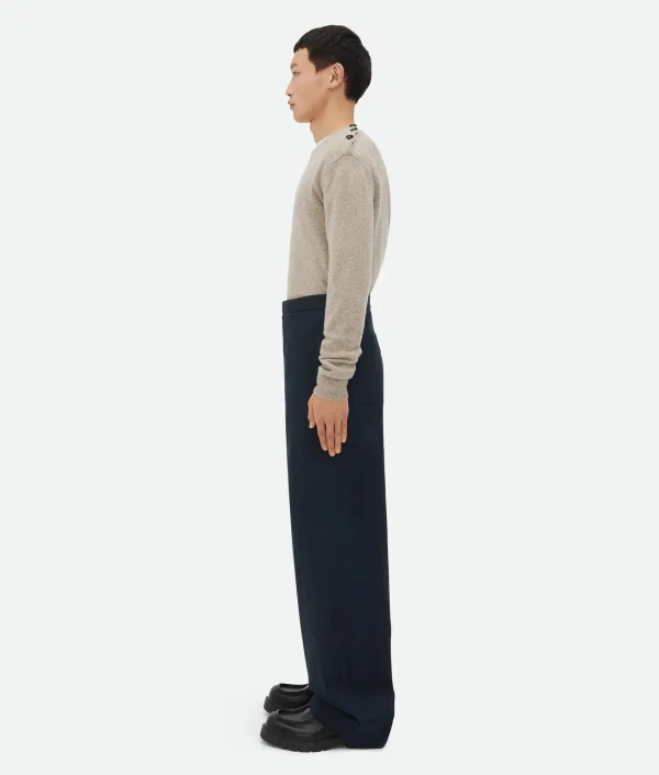 Bottega Veneta Cotton Twill Trousers> Trousers And Shorts