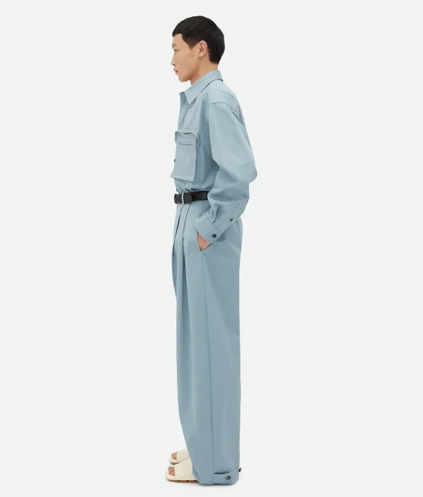 Bottega Veneta Cotton Twill Trousers> Trousers And Shorts