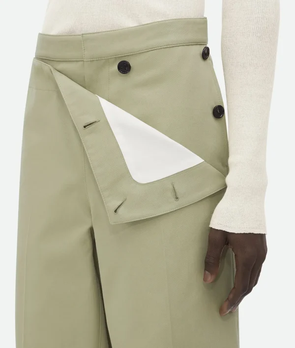 Bottega Veneta Cotton Twill Trousers> Trousers And Shorts